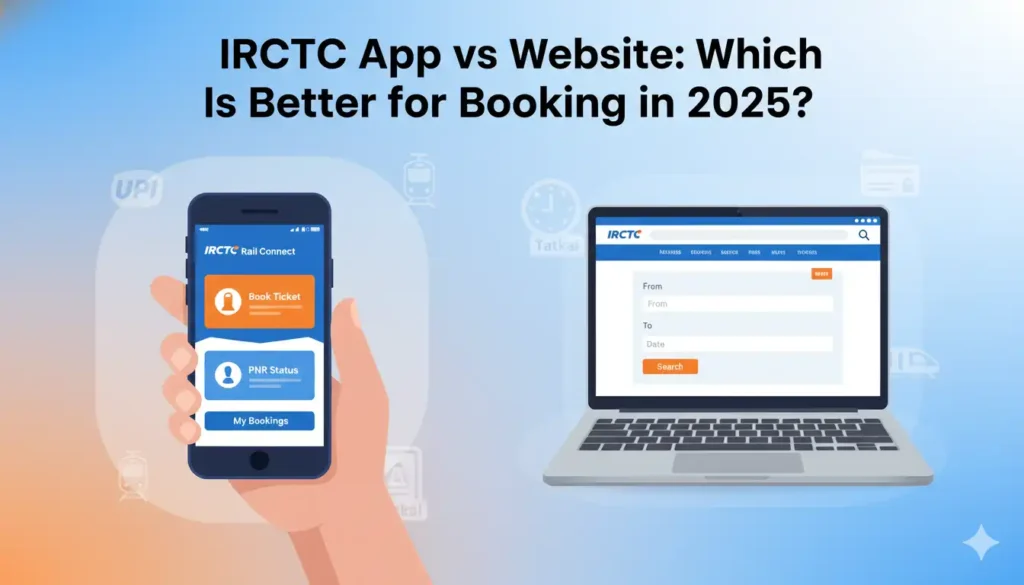 IRCTC App vs Website