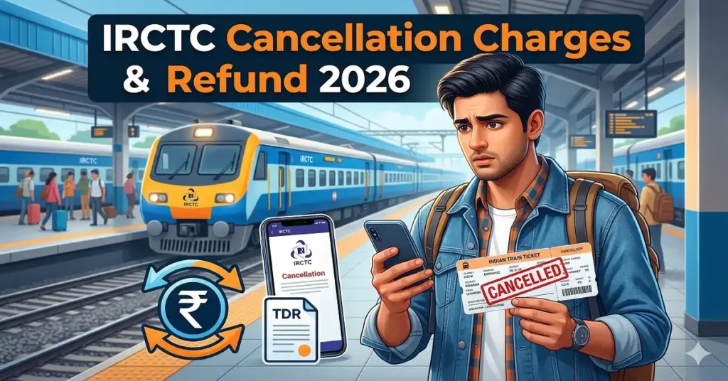 IRCTC Cancellation Charges & Refund rules 2026