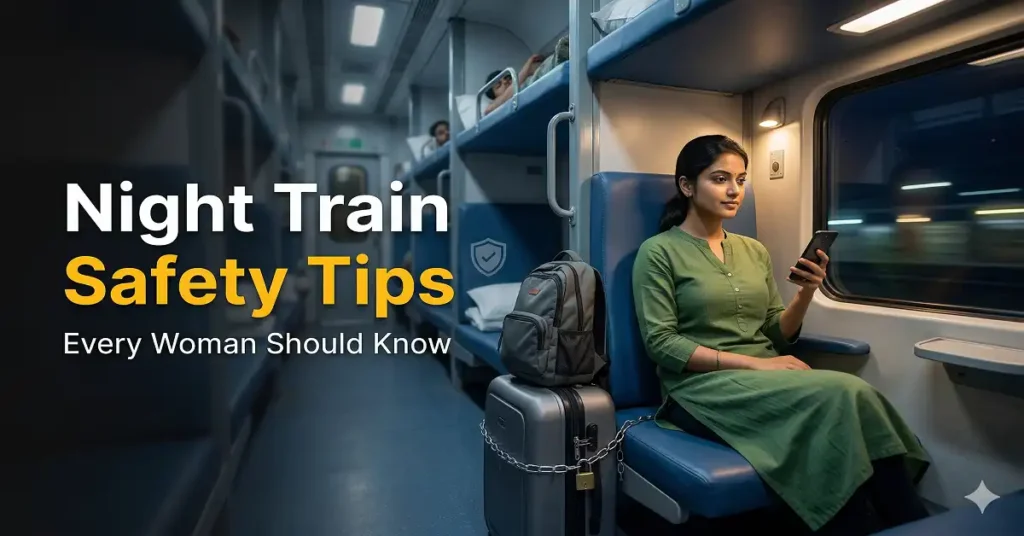 night travel tips for women - traindate